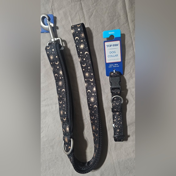 Top Paw Other - Top Paw Celestial Dog Collar (S) and Matching Leash
